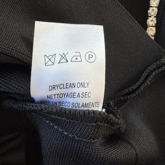 NWT Bella Barnett Black Rhinestone Tube Top - Picture 9 of 9